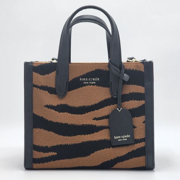 Kate Spade Manhattan Tiger Jacquard Small Tote Bag - Picture 1 of 14